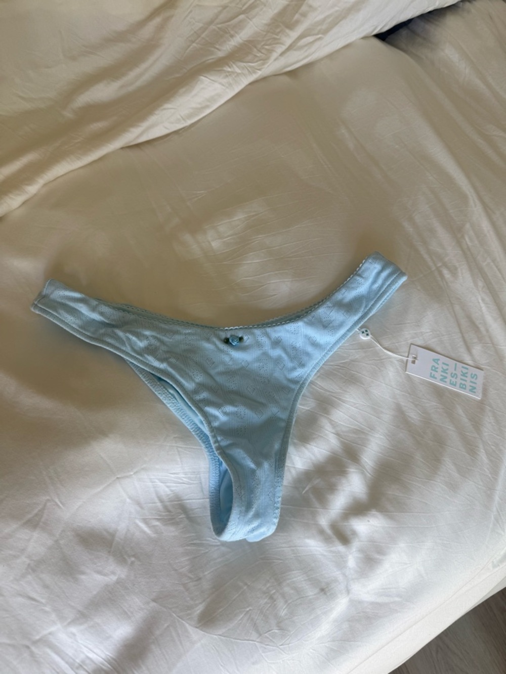 Frankie's Bikinis Light Blue Bikini Bottom